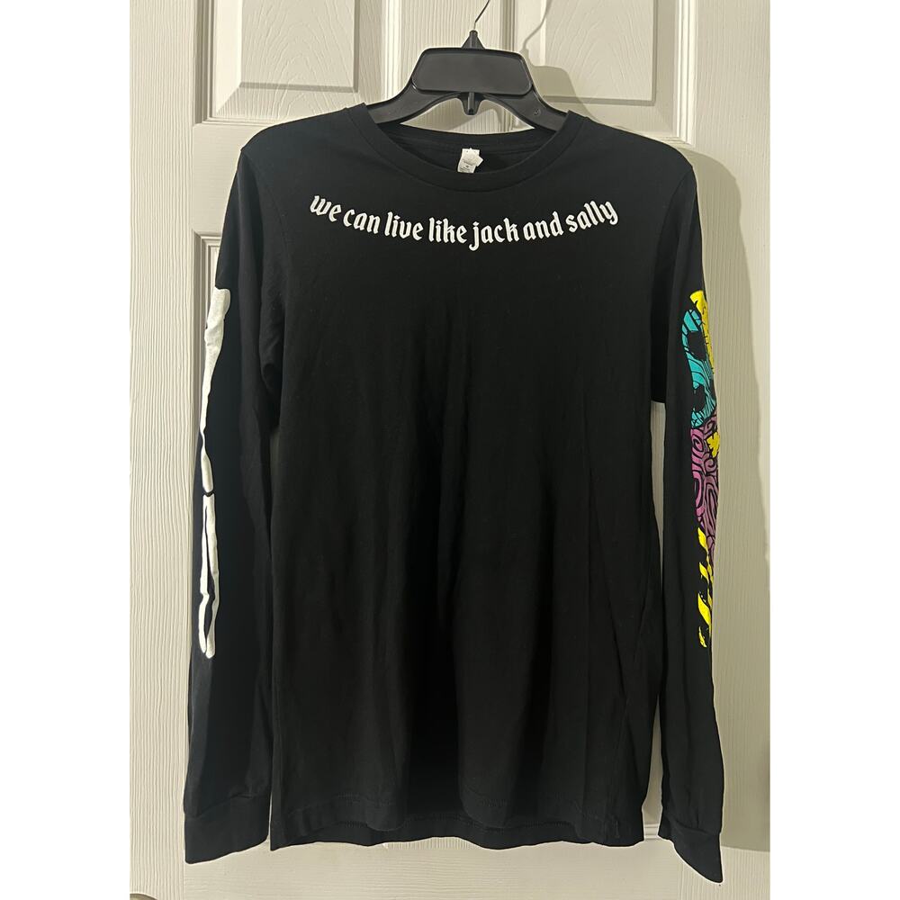 Nightmare Before Christmas Jack & Sally Long Sleeve Shirt Sz S Small